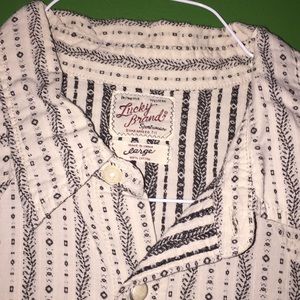Lucky Brand western hipster shirt large
